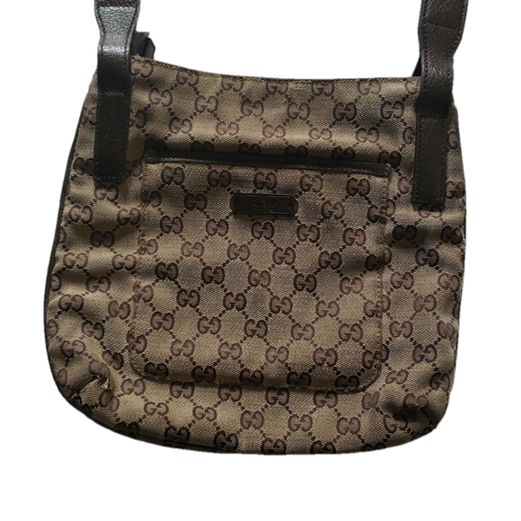 GUCCI GG Canvas Shoulder Bag Beige 122793 - Picture 1 of 16